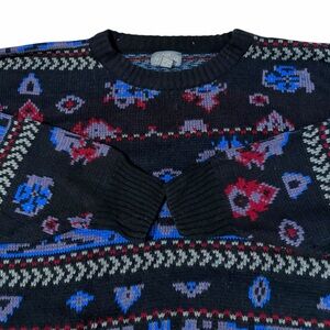 VTG Sir William Aztec Southwestern Sweater Mens 3X Grandpa Sweater 90s